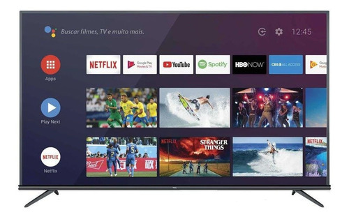 Smart Tv Led 65 4k Tcl 65p8m Com Android Tv, Controle Remot