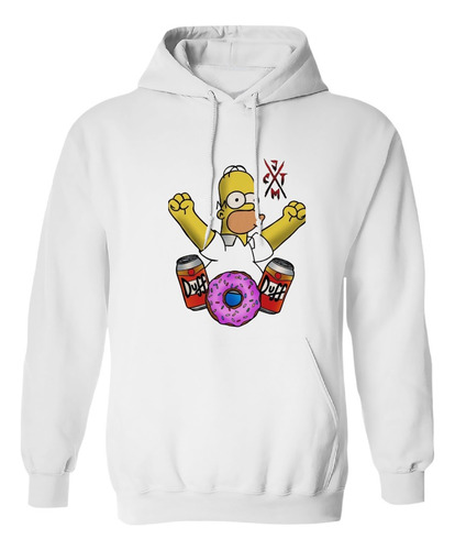Sudadera Con Gorro Homero Simpson Duff Donas Woohoo