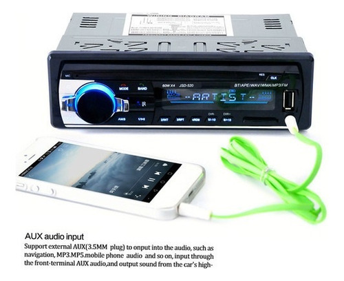 ... Jsd - 520 1din Auto Estéreo Mp3 Bluetooth V2.0,mayoreo