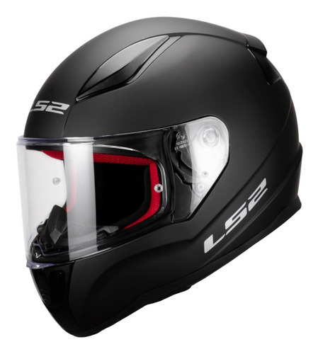 Casco Integral Ls2 Rapid Para Moto Negro Mate Seguridad Euro Tamaño Del Casco S