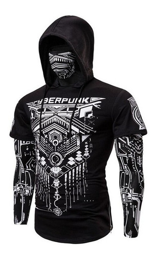 Sudadera Con Capucha Cyberpunk Ninja Mask