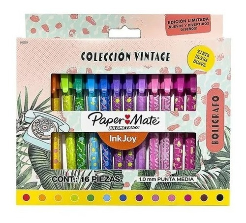 Paper Mate Colección Vintage Inkjoy 16 Bolígrafos 2152223