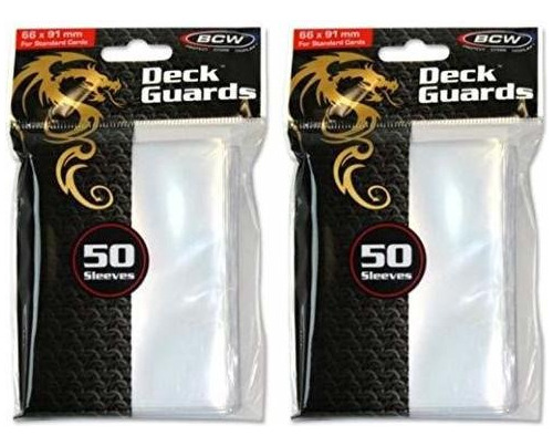 Protector Cartas Bcw Deck Guard, Fundas Transparentes - 100 