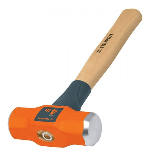 Marrón Maceta Octogonal 1,8kg Mango Madera 30cm Truper Md-4m