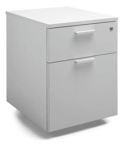 Cajonera Rodante (1 Cajon 1 Archivero) Blanco