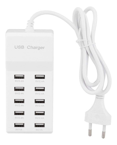 Regleta Usb Hub 10 Puertos 2.0