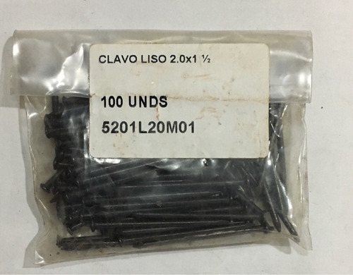 Clavos De Acero Lisos Mejías De 1 1/2 Caja De 500 Clavos