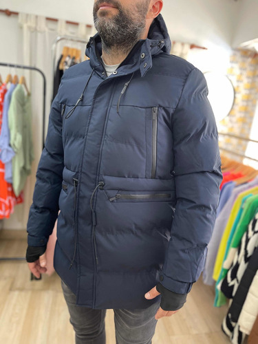 Campera Puffer Inflada Larga Unisex The Big Shop Cu