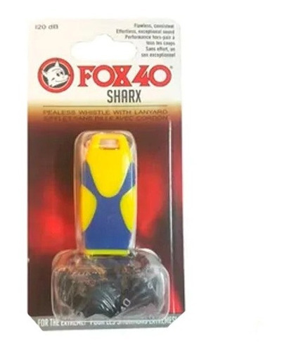 Silbato Con Cordon Fox 40 Sharx 120db Plastico Extremo En3x