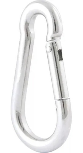 Imagem 2 de 6 de Kit 25 Mosquetão 7x70mm Aço Galvanizado Com Trava Beltools