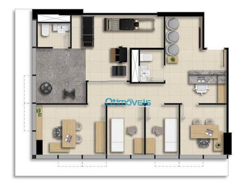Imagem 19 de 24 de Sala À Venda, 41 M² Por R$ 692.589,41 - Alto Da Glória - Curitiba/pr - Sa0163