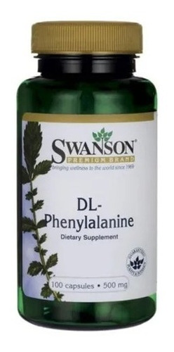 Phenylalanine Fenilalanina 500mg 100 Cap Envio Gratis