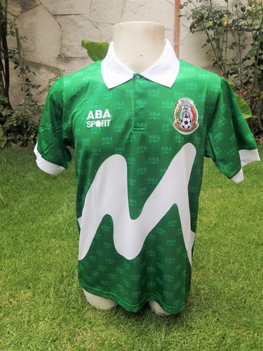 Jersey México Retro Verde 90s Tricolor Talla M