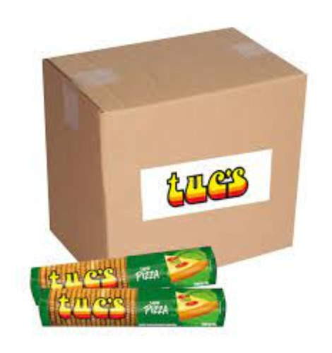 30 Biscoito Salgado Tuc's Sabor Pizza Pacote 100g