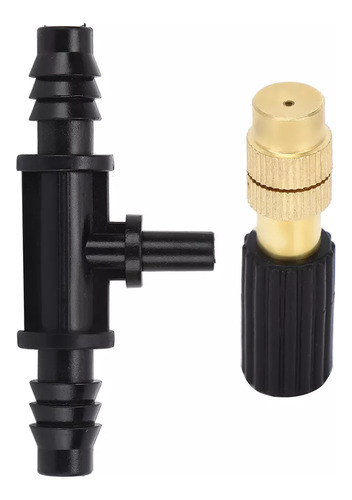 10 Boquillas For Rociar Agua Con Conector En Forma De T Par
