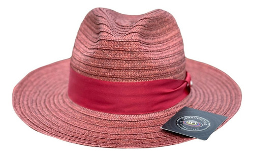 Sombrero Fedora Exclusivo Vino Tinto Elegante