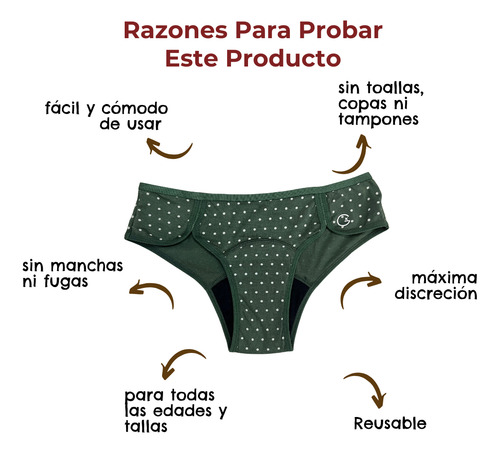 Calzón Menstrual Niñas Sport Algodón Hati Luna Segura