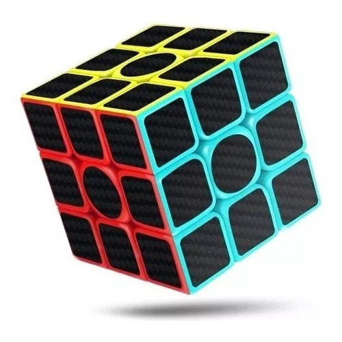 Cubo Mágico 3x3 Fibra De Carbono Rubik`s Cube 3x3x3