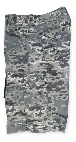 Levis Camuflaje Gris Bermuda Tipo Cargo Hombre Talla 31 (Usado)