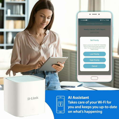 D-link Eagle Pro Ai Mesh Wifi 6 Router System (paquete De 3)