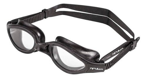 Óculos De Natação Nilo Lentes Flexiveis High Poker Cor Preto/transparente