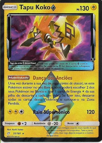 Card Pokemon Tapu Koko Prisma (51/181)