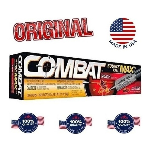 Combat Max Cucarachas Chiripas Gel 100% Original Importado