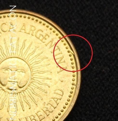 Moneda Argentina 5 Centavos 2011 Marca De Cuño - Excelente