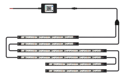 Luz Ambiental Rgb Para Motocicleta Con Control De Aplicacion