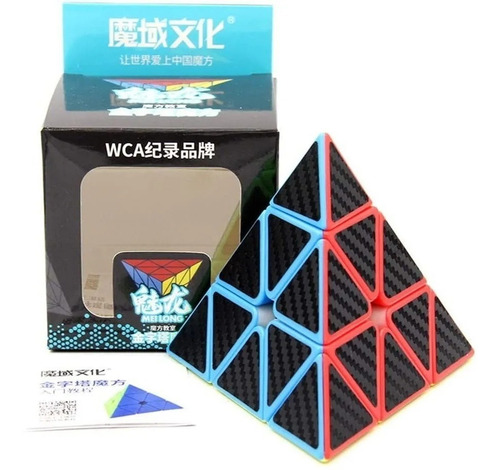 Cubo Rubik Pyraminx Meilong Jinzita Pirámide Sticker Carbono