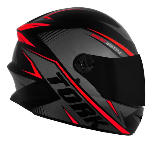 Capacete Moto Fechado R8 Viseira Fumê Pro Tork Mais Vendido