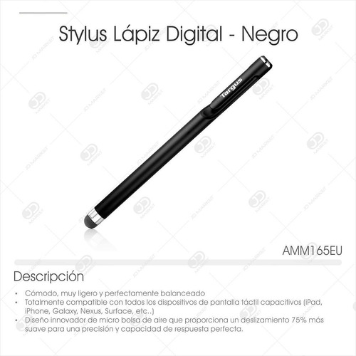 Imagen 4 de 5 de Stylus Lápiz Digital Targus Amm165us / Muy Ligero Y Cómodo