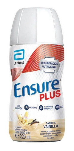 Ensure Plus Liquido X 220 Ml. Multivitaminico Vainilla