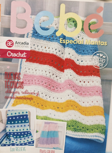 Crochet Bebe X3 Revistas; Gorros, Escarpines, Mantas+tijera