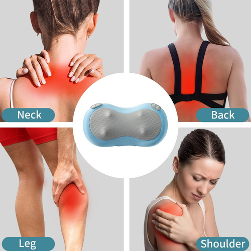 Masajeador De Cuello Y Espalda Shiatsu Con Calor Masajeador