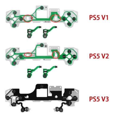 3 Mantas Condutivas Tipo V2 Compatível Com Controle De Ps5