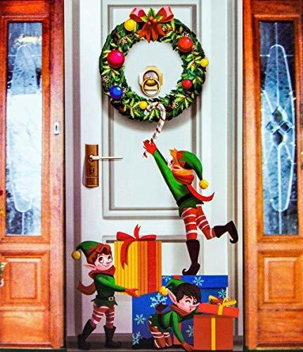 Imagen 3 de 3 de Cubierta Regente De La Puerta De Navidad (paquete De 2) Deco
