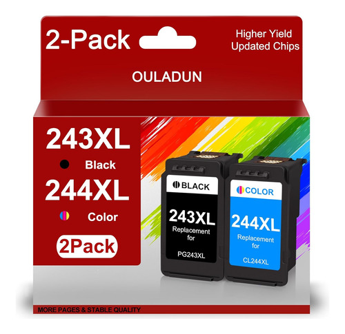 Combo De  S De Tinta Pg243 Cl244 Xl De   Canon 243xl 24...