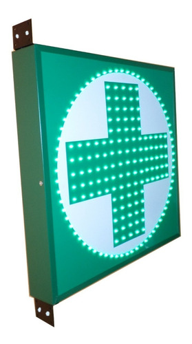 Cartel Cruz Led Farmacia 60x60cm Doble Faz Multief - Playled