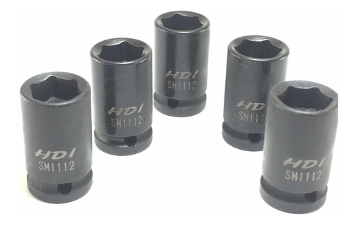 Dado Impacto Con Iman 1/4 X 3/8 Atornillador Neumatico 5 Pz