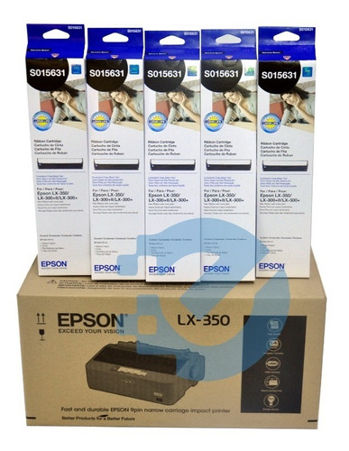 Combo Impresora Matricial Matriz Punto Epson Lx-350 + Cintas