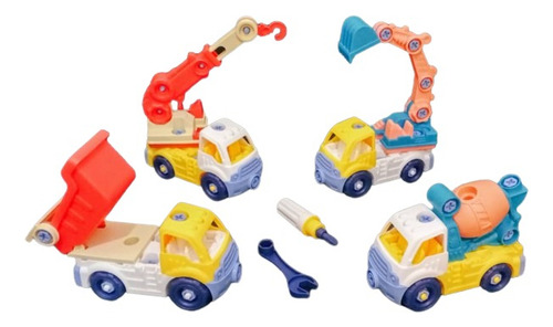 Coleccion Carros Armables Construccion Camion Tractor Carrit