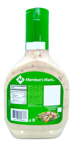 Aderezo Sabor Cesar Member's Mark Botella De 710 Ml