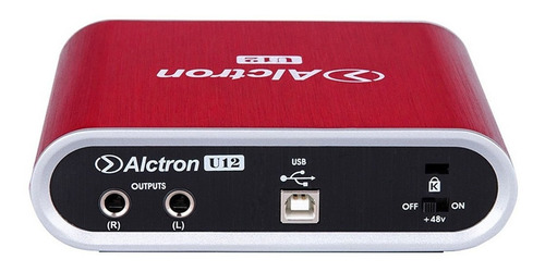 Interface de áudio Alctron U12 red