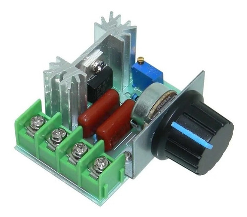 Imagen 2 de 4 de Regulador Velocidad Voltaje Dimmer Scr Potencia 220v 2000w
