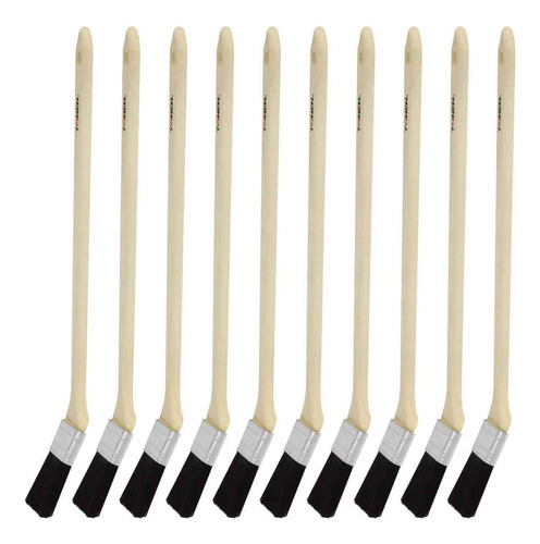 Brocha Mano De Chango 2 Byp Madera Cerda Natural 10 Piezas