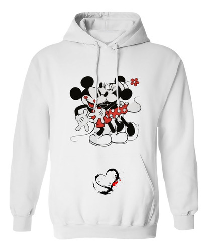 Sudadera Con Gorro Minnie Y Mickey Mouse Besitos De Amor Ete