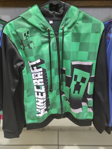 Chaquetas Para Niños Creeper Minecraft Juego Spiderman