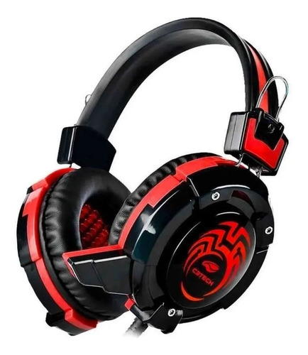 Headset Fone Gamer Flycatcher Ph-g10bk Preto Com Verm C3tech