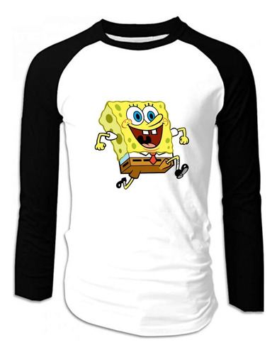 Camiseta Bob Esponja Manga Larga Camibuso